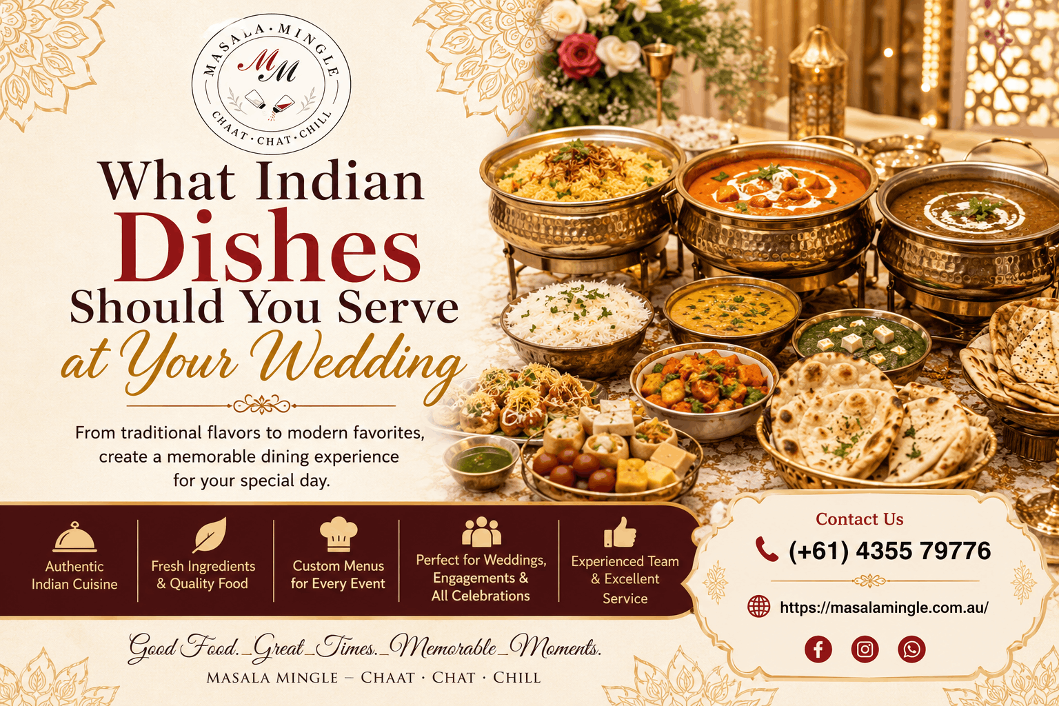 What Indian Dishes Should You Serve at Your Wedding